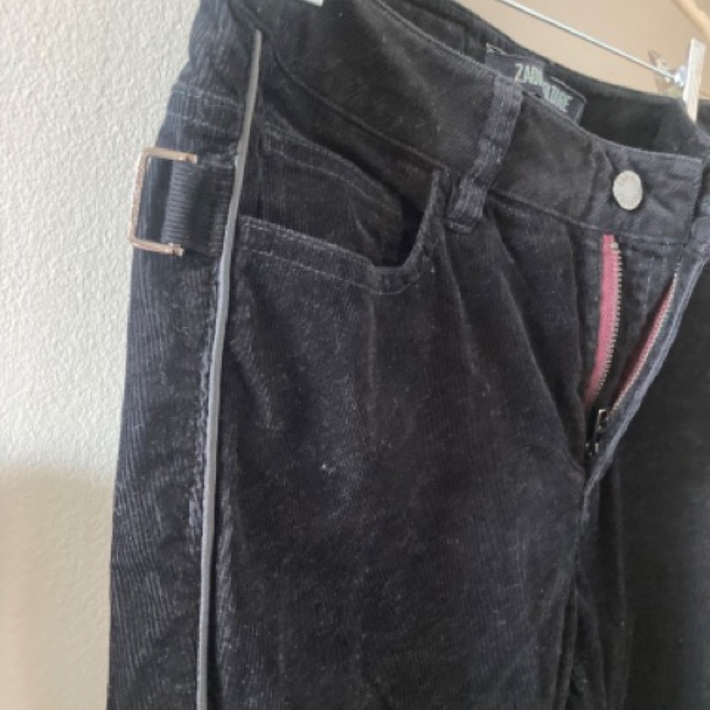 Zadig & Voltaire Black Cigarette-style Cords sz 38 (French sizing) - Picture 6 of 11